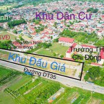 Bán 135m2 đất đấu giá TDP số 2 Chi Đông, Mê Linh. Đất 2 mặt đường trước sau, đường chính rộng 25m