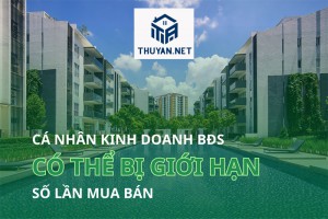 Cá nhân kinh doanh bất động sản không được mua bán quá 10 lần một năm